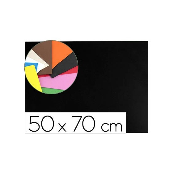 Goma eva liderpapel 50x70cm 60g/m2 espesor 1.5mm negro