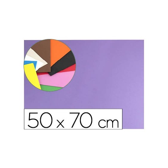 Goma eva liderpapel 50x70cm 60g/m2 espesor 1.5mm lila