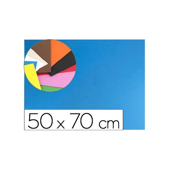 Goma eva liderpapel 50x70cm 60g/m2 espesor 1.5mm azul