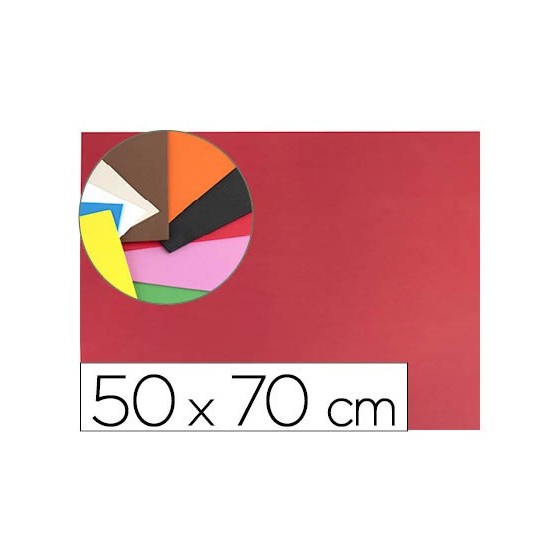 Goma eva liderpapel 50x70cm 60g/m2 espesor 1.5mm rojo