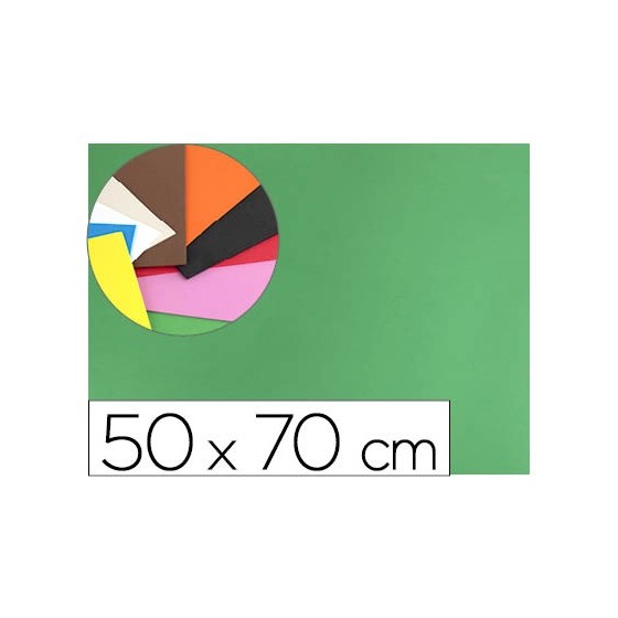 Goma eva liderpapel 50x70cm 60g/m2 espesor 1.5mm verde