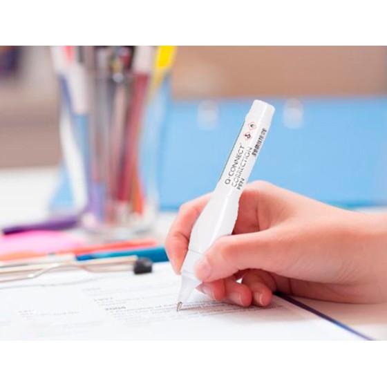 Corrector q-connect lapiz con punta metalica 8 ml