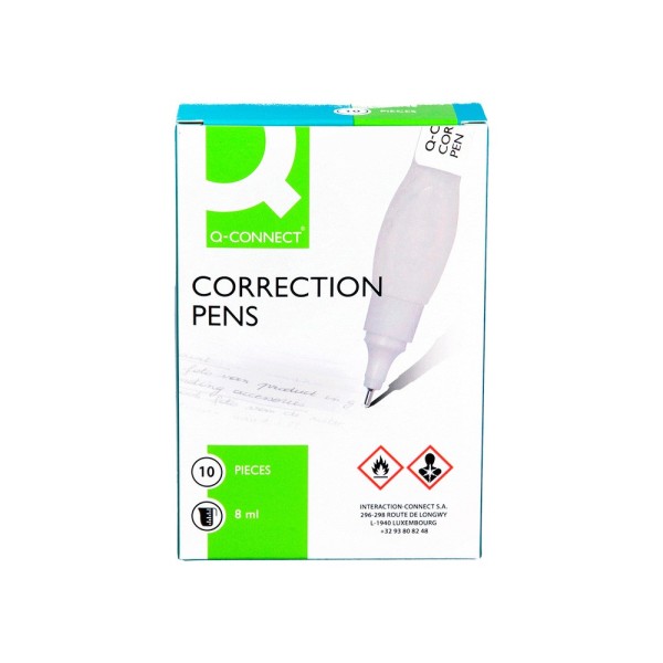 Corrector q-connect lapiz con punta metalica 8 ml