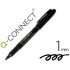 Rotulador q-connect para cd/dvd punta fibra permanente negro punta redonda 1,0 mm