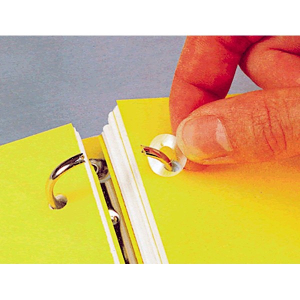 Arandelas autoadhesivas blancas liderpapel sobre de 100 unidades