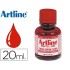 Tinta artline rojo para rotulador pizarra blanca 500-a frasco de 20 ml