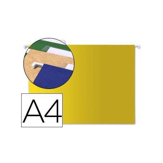 Carpeta colgante liderpapel a4 amarilla