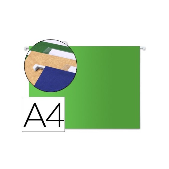 Carpeta colgante liderpapel a4 verde