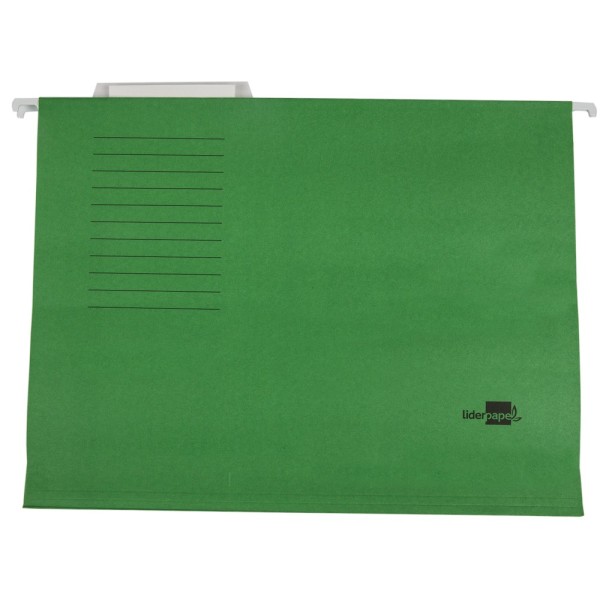 Carpeta colgante liderpapel a4 verde