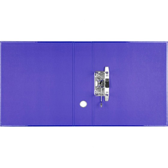 Archivador de palanca liderpapel a4 color system forrado sin rado lomo 80mm azul compresor metalico