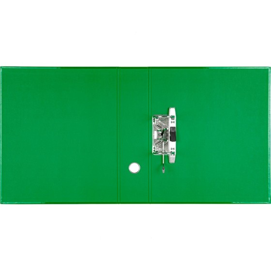 Archivador de palanca liderpapel a4 color system forrado sin rado lomo 80mm verde compresor metalico
