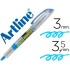 Rotulador artline fluorescente ek-640 azul punta biselada