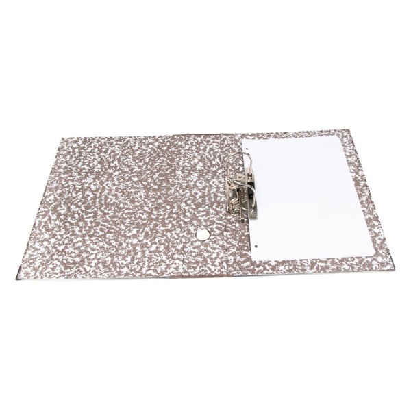 Archivador de palanca liderpapel cuarto apaisado classic red sin rado lomo 80mm gris compresor metalico