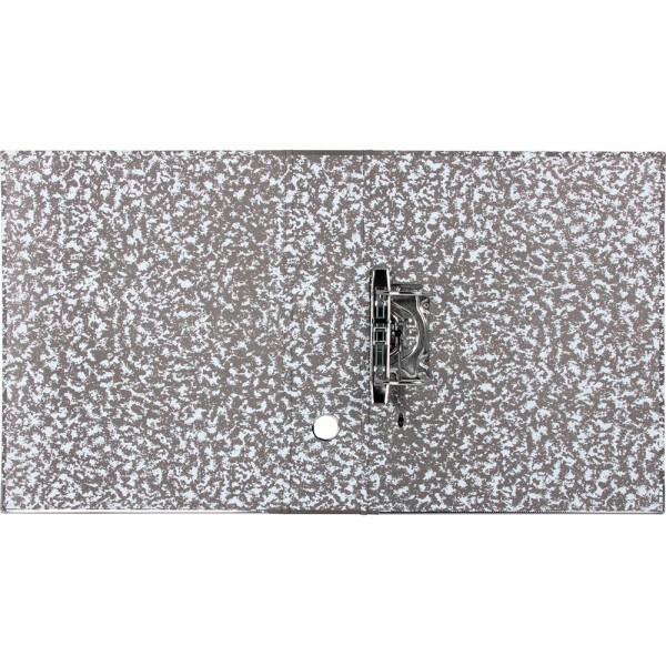 Archivador de palanca liderpapel folio classic red carton entrecolado sin rado lomo 80mm gris compresor metalico