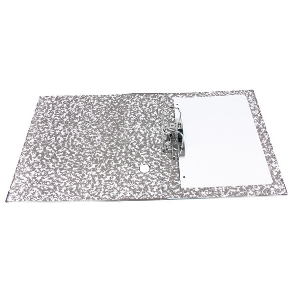 Archivador de palanca liderpapel folio classic red carton entrecolado sin rado lomo 80mm gris compresor metalico