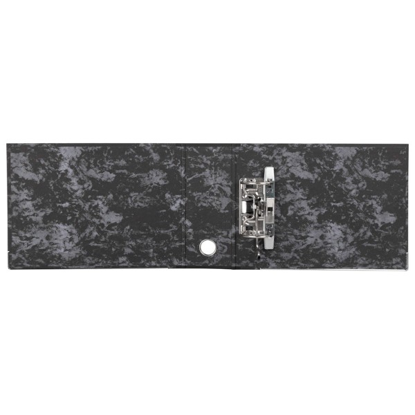 Archivador de palanca liderpapel cuarto apaisado classic blue sin rado lomo 80mm negro compresor metalico