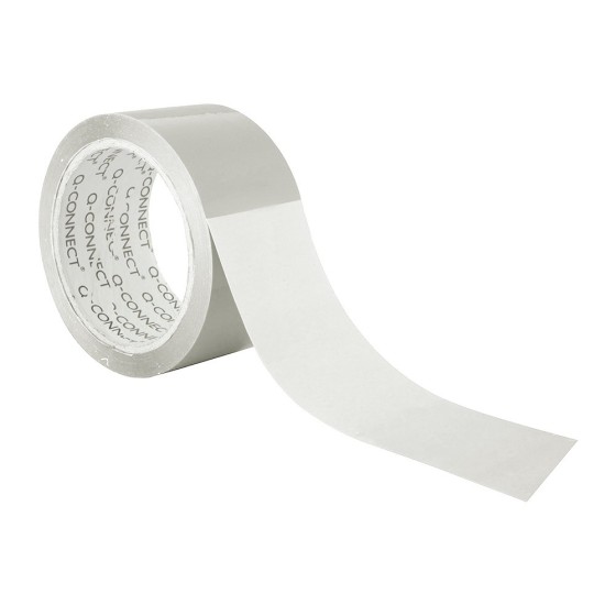 Cinta adhesiva q-connect polipropileno transparente 66 mt x 50 mm para embalaje bajo ruido