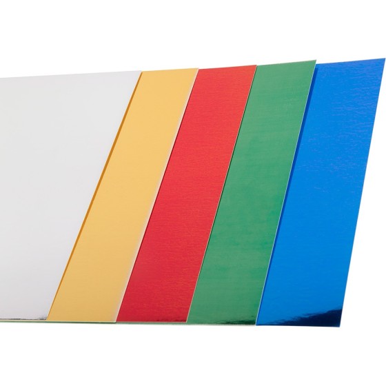 Cartulina liderpapel a4 235 g/m2 metalizada 5 colores surtidos paquete de 50
