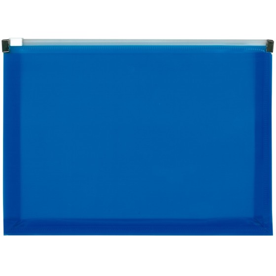 Carpeta dossier liderpapel a5 cierre de cremallera azul