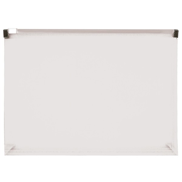 Carpeta dossier liderpapel a5 cierre de cremallera transparente