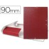 Carpeta proyectos liderpapel folio lomo 90mm carton gofrado roja