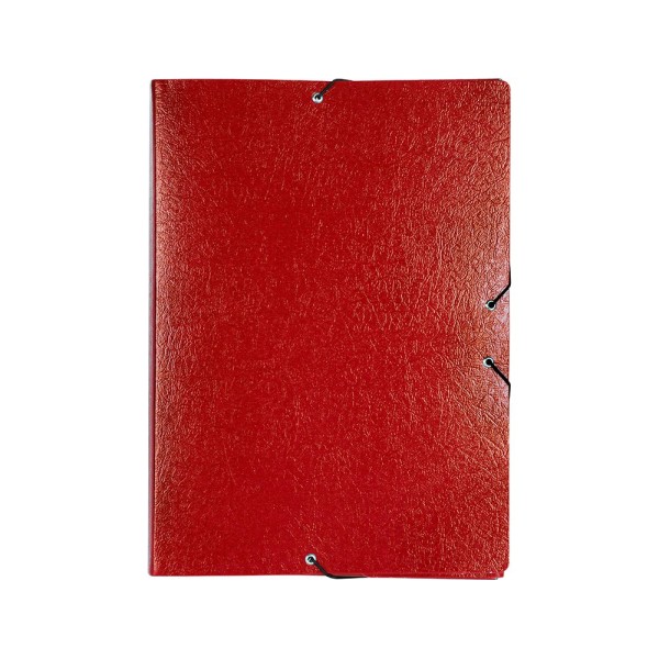 Carpeta proyectos liderpapel folio lomo 90mm carton gofrado roja