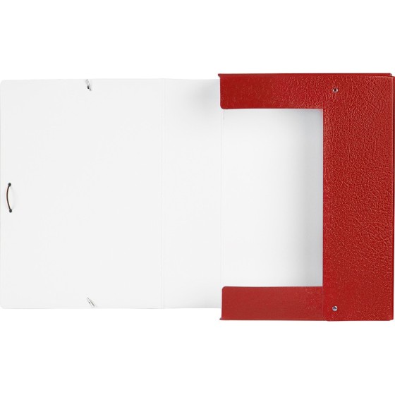 Carpeta proyectos liderpapel folio lomo 90mm carton gofrado roja