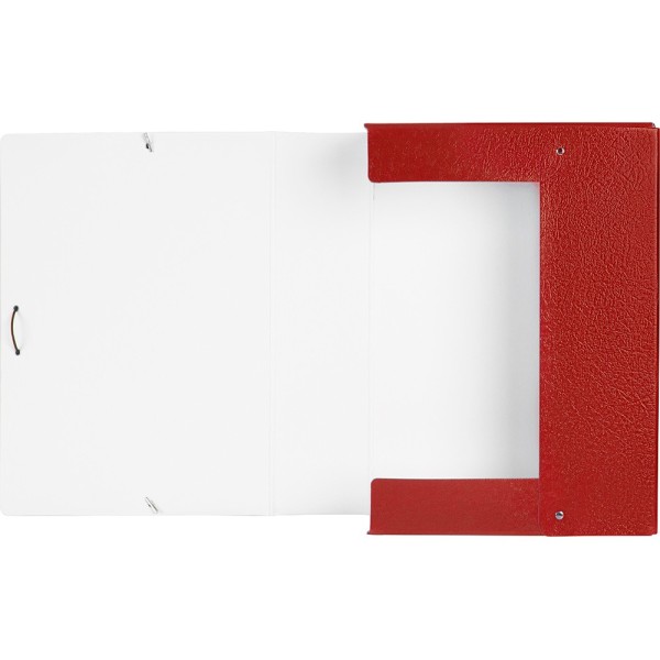 Carpeta proyectos liderpapel folio lomo 90mm carton gofrado roja
