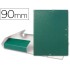 Carpeta proyectos liderpapel folio lomo 90mm carton gofrado verde