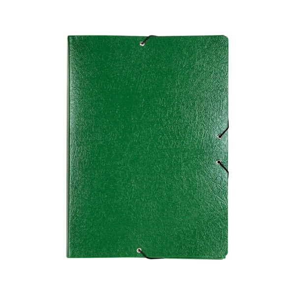 Carpeta proyectos liderpapel folio lomo 90mm carton gofrado verde