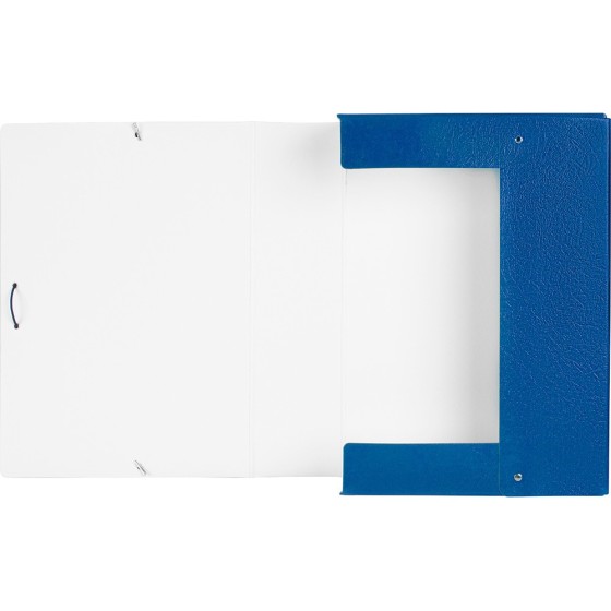 Carpeta proyectos liderpapel folio lomo 90mm carton gofrado azul
