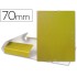 Carpeta proyectos liderpapel folio lomo 70mm carton gofrado amarilla