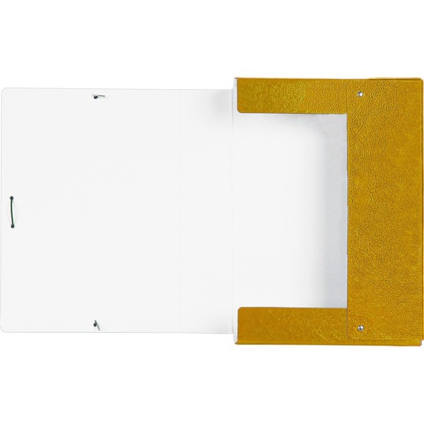 Carpeta proyectos liderpapel folio lomo 70mm carton gofrado amarilla