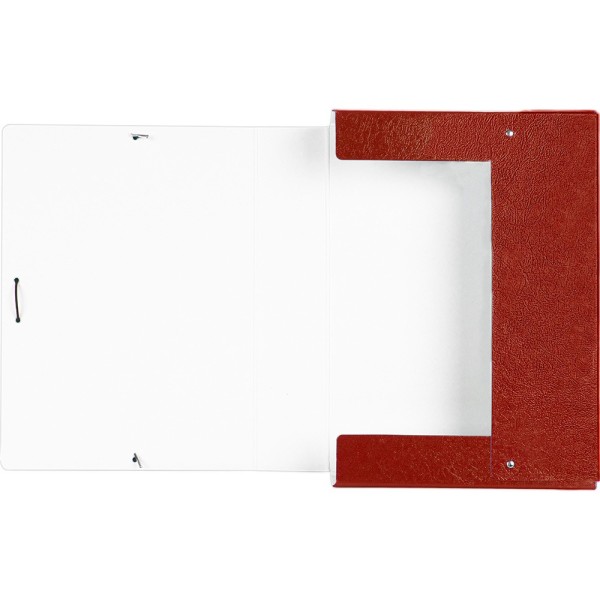 Carpeta proyectos liderpapel folio lomo 70mm carton gofrado roja
