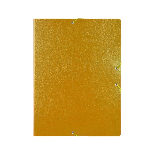 Carpeta proyectos liderpapel folio lomo 50mm carton gofrado amarilla