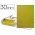 Carpeta proyectos liderpapel folio lomo 30mm carton gofrado amarilla