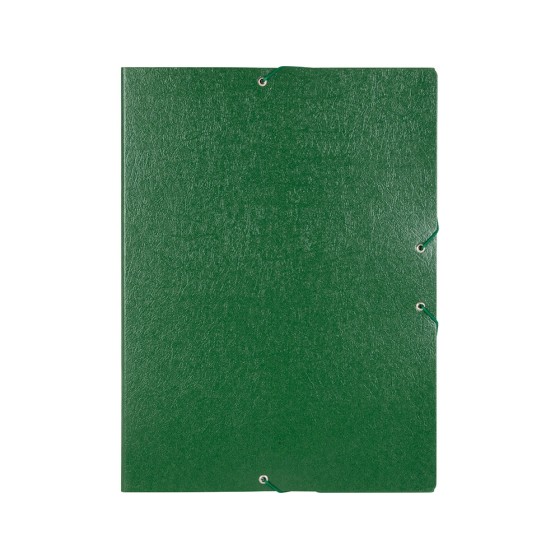 Carpeta proyectos liderpapel folio lomo 50mm carton gofrado verde