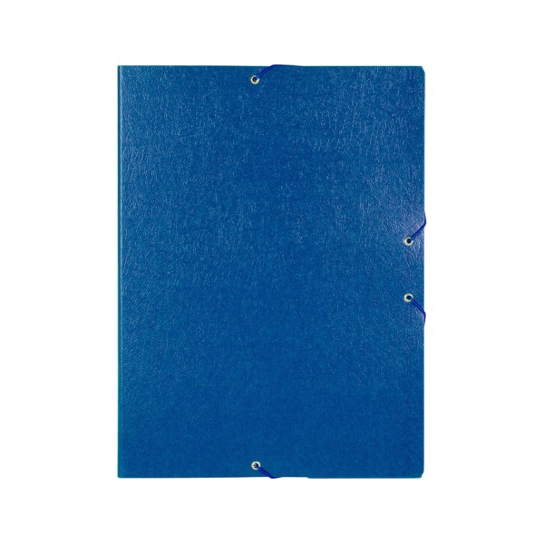Carpeta proyectos liderpapel folio lomo 50mm carton gofrado azul