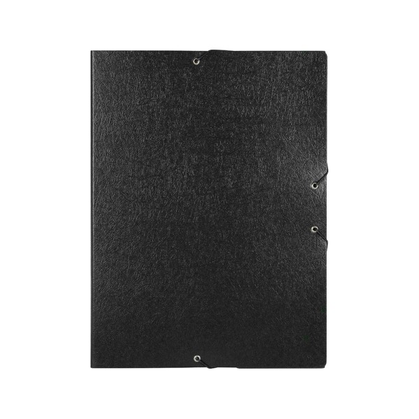Carpeta proyectos liderpapel folio lomo 50mm carton gofrado negra