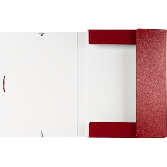 Carpeta proyectos liderpapel folio lomo 30mm carton gofrado roja