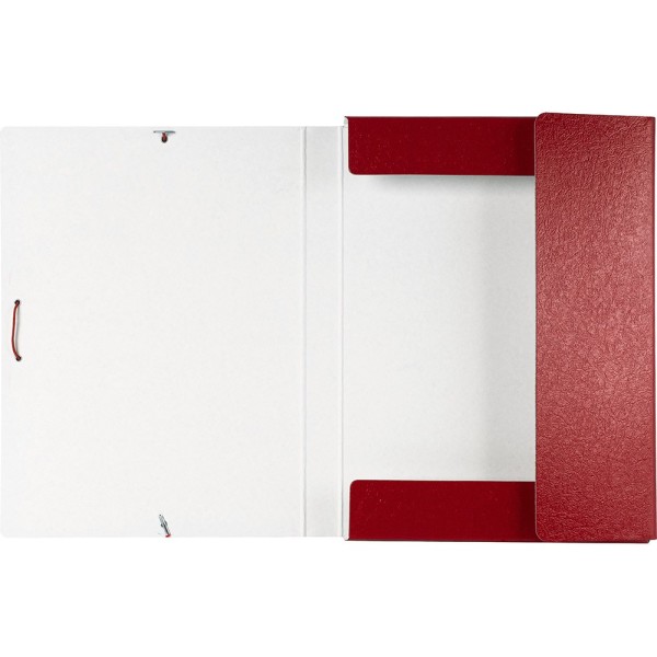 Carpeta proyectos liderpapel folio lomo 30mm carton gofrado roja