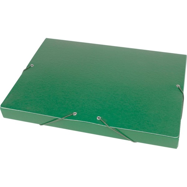 Carpeta proyectos liderpapel folio lomo 30mm carton gofrado verde