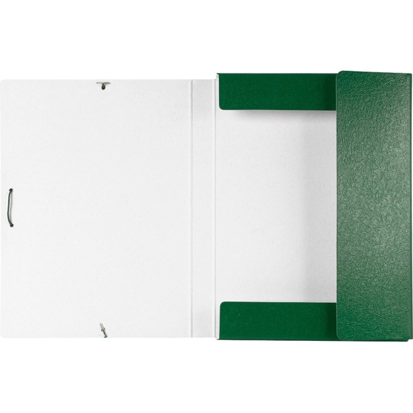 Carpeta proyectos liderpapel folio lomo 30mm carton gofrado verde