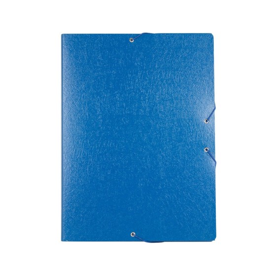 Carpeta proyectos liderpapel folio lomo 30mm carton gofrado azul