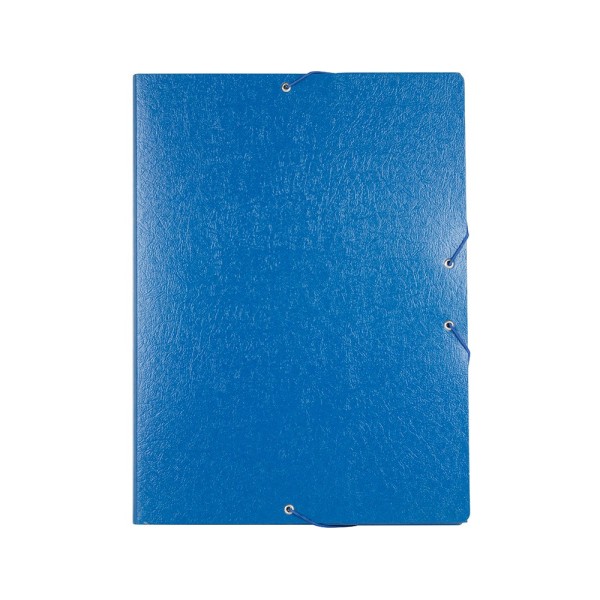 Carpeta proyectos liderpapel folio lomo 30mm carton gofrado azul