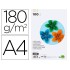 Cartulina liderpapel a4 180g/m2 4 colores surtidos paquete de 100 hojas