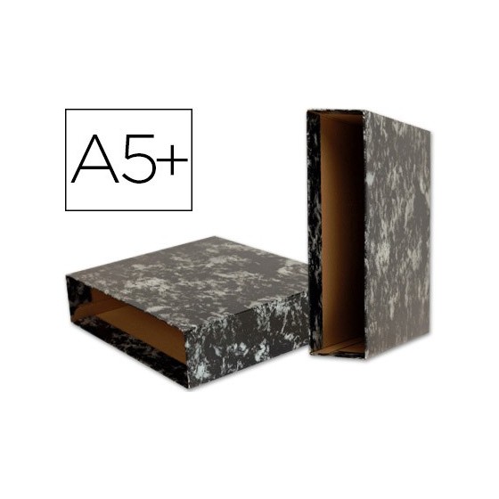 Caja archivador liderpapel classic blue cuarto negra