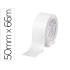 Cinta adhesiva q-connect polipropileno blanca 66 mt x 50 mm para embalaje