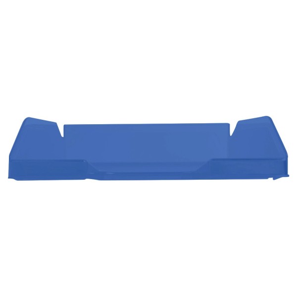 Bandeja sobremesa plastico q-connect azul transparente 240x70x340 mm
