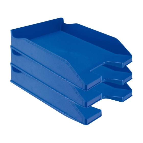 Bandeja sobremesa plastico q-connect azul opaco 240x70x340 mm